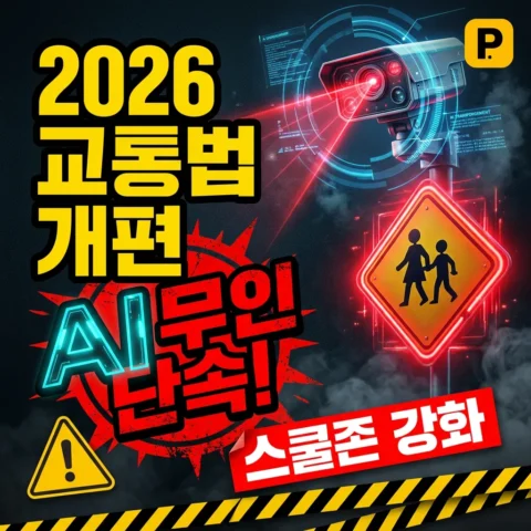 2026 교통법규 개편 — 스쿨존 단속 강화·AI 무인 단속 확대 - 뉴스