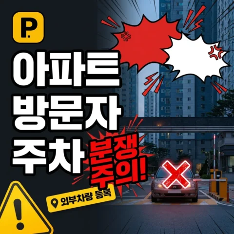 아파트 방문자 주차 규칙 — 외부차량 등록부터 분쟁까지 - 가이드