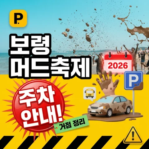 2026 보령 머드축제 주차 안내 - 이벤트