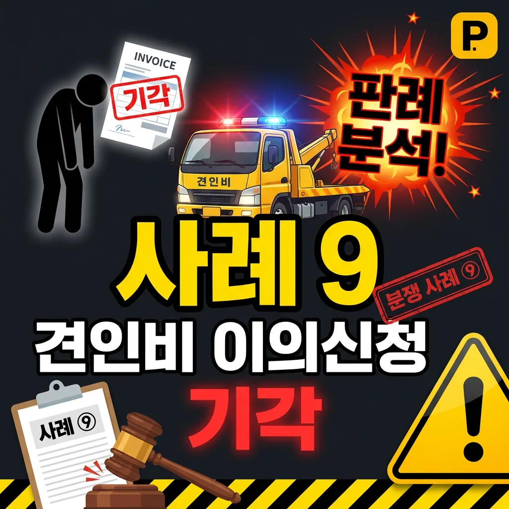 사례 9. 견인비 이의신청 기각