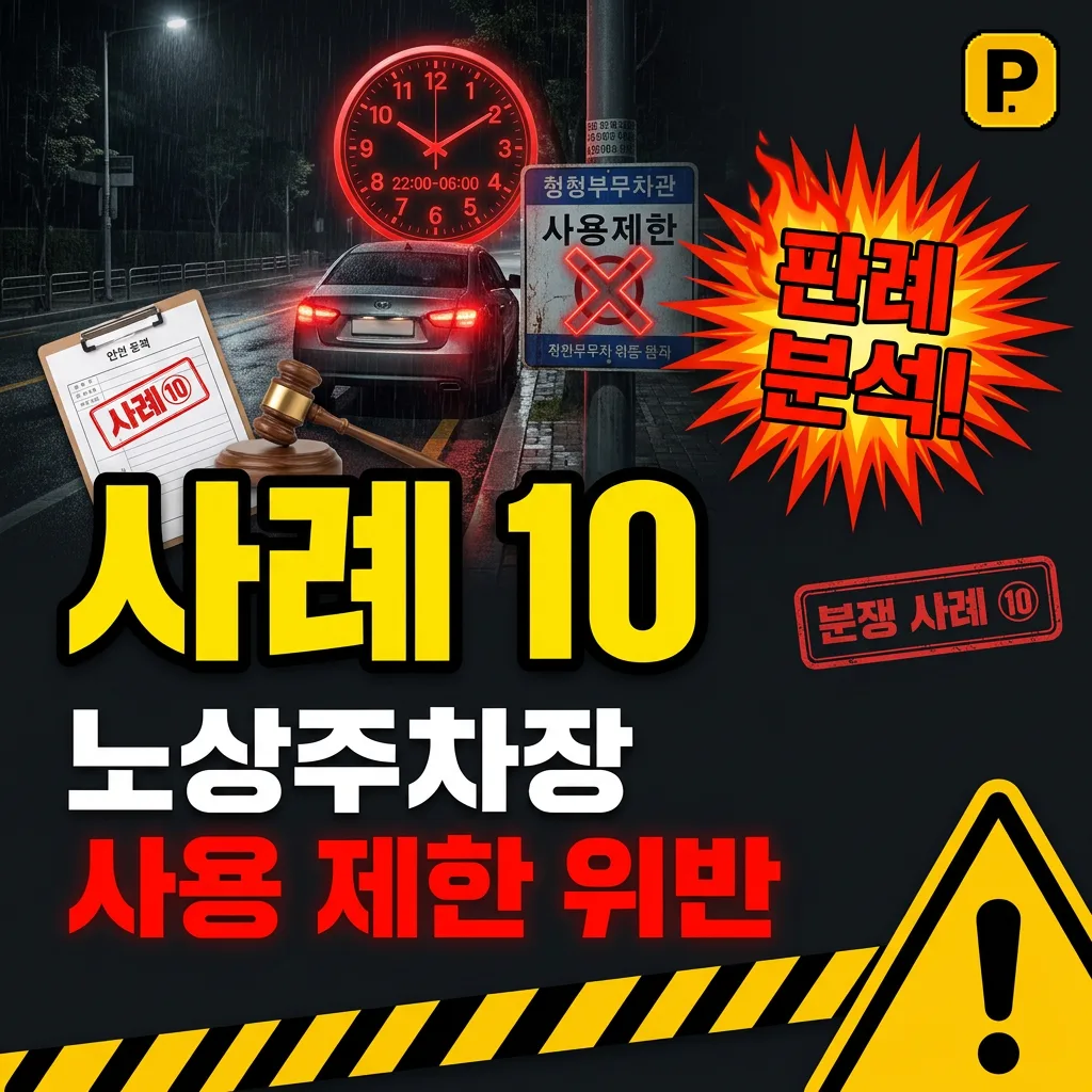 사례 10. 노상주차장 사용 제한 위반