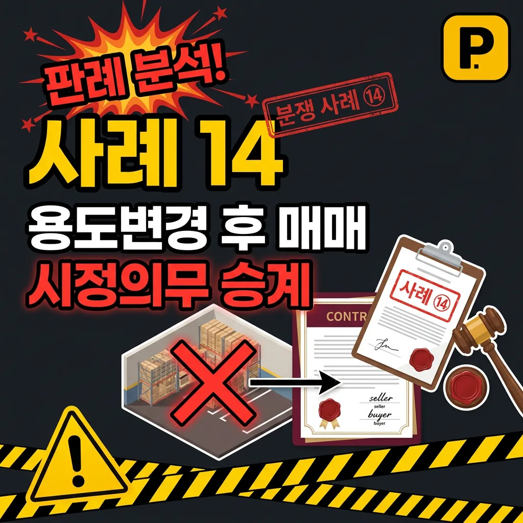 사례 14. 용도변경 후 매매 — 시정의무 승계