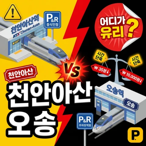 KTX 천안아산역 vs 오송역 — 어디가 유리? - 비교