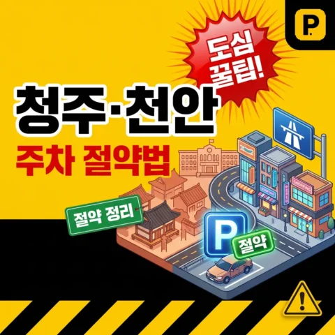 청주·천안 도심 주차 절약법 - 꿀팁