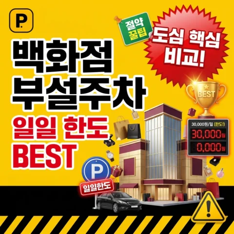 백화점 부설주차장 일일 한도 BEST — 도심 핵심 비교 - 랭킹