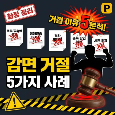 주차요금 감면 받지 못하는 5가지 사례 — 거절 이유 분석 - FAQ
