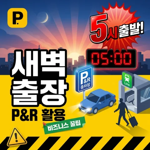 새벽 출장 P&R 활용 — 새벽 5시 출발 패턴 - 꿀팁