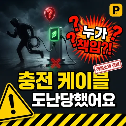 전기차 충전 케이블이 도난당했어요. 누가 책임지나요? - FAQ