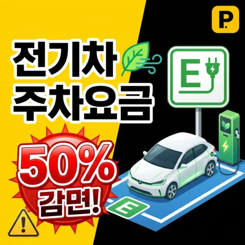 전기차·친환경차 주차요금 50% 감면 받는 법 (2026 지역별 정리) - 가이드