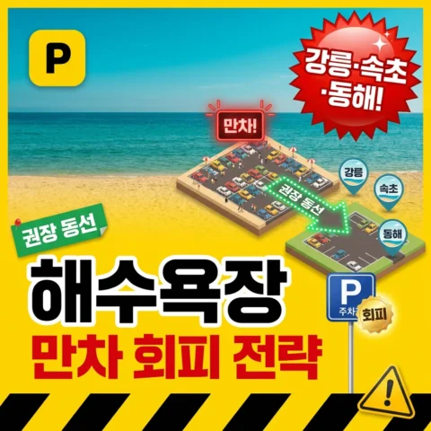 강릉·속초·동해 해수욕장 만차 회피 전략 - 꿀팁