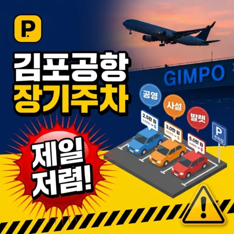 김포공항 장기주차 저렴하게 — 공영·사설·발렛 비교 (2026) - 꿀팁