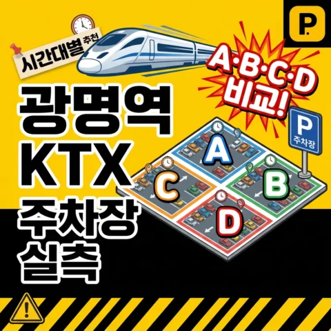 광명역 KTX 주차장 A·B·C·D 실측 후기 — 시간대별 추천 - 리뷰