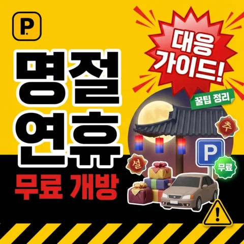 명절 연휴 공영주차장 무료 개방 — 설·추석 대응 가이드 - 이벤트