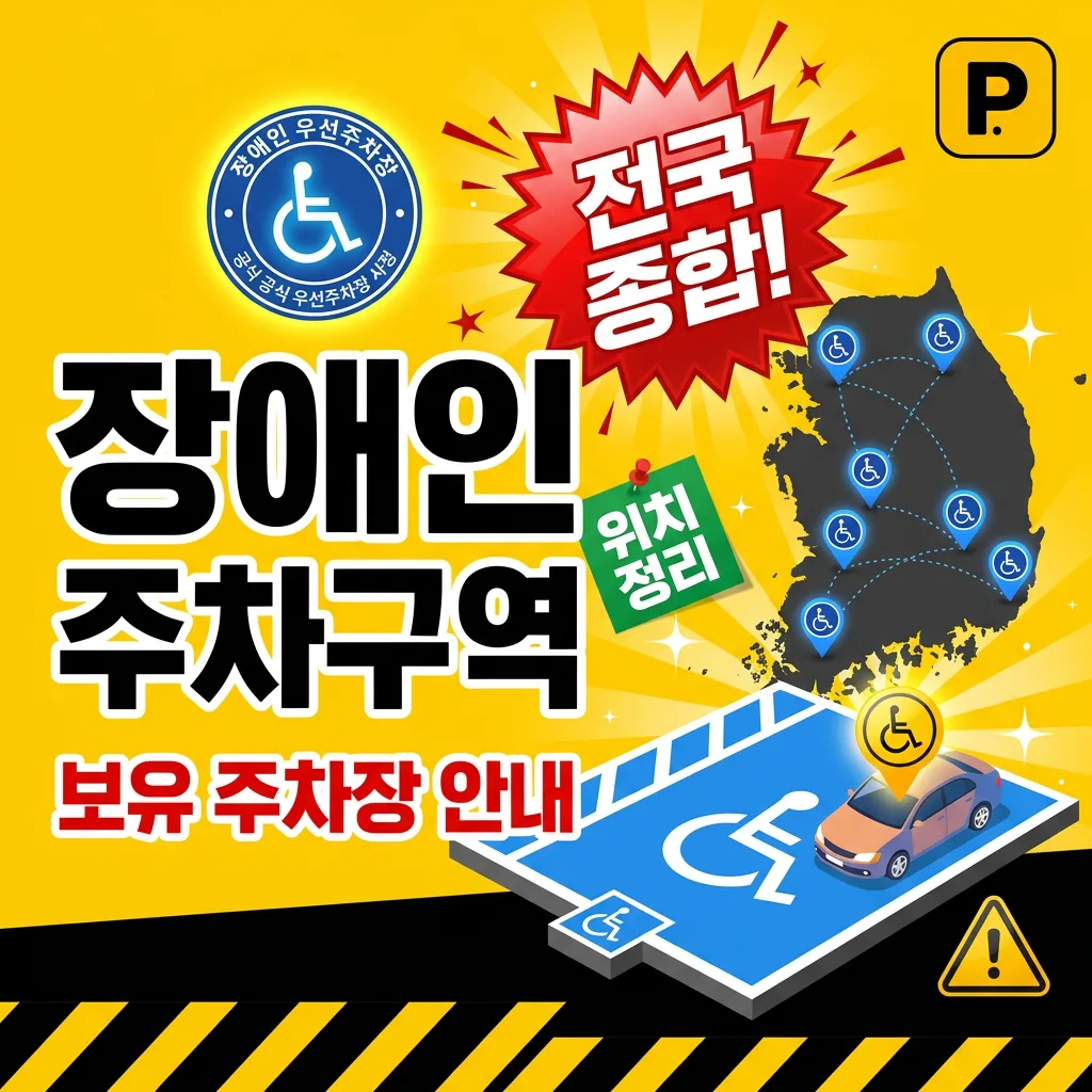 장애인 주차구역 보유 주차장 안내