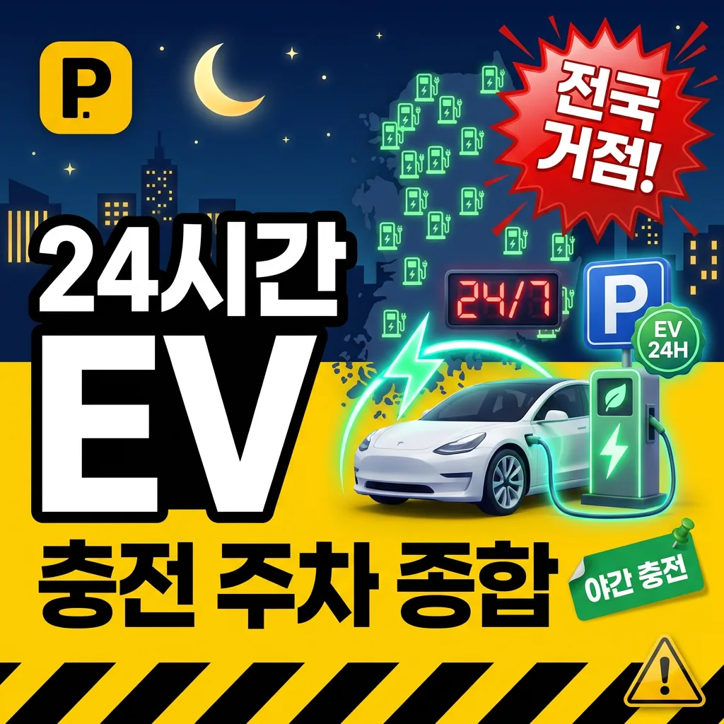 24시간 전기차 충전 가능 주차장 종합