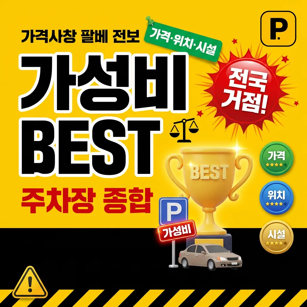 가성비 BEST 주차장 종합 — 가격 대비 위치·시설