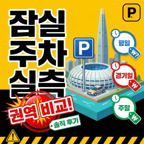 잠실 한강공원·종합운동장 주차장 실측 — 평일·경기일·주말 비교 - 리뷰