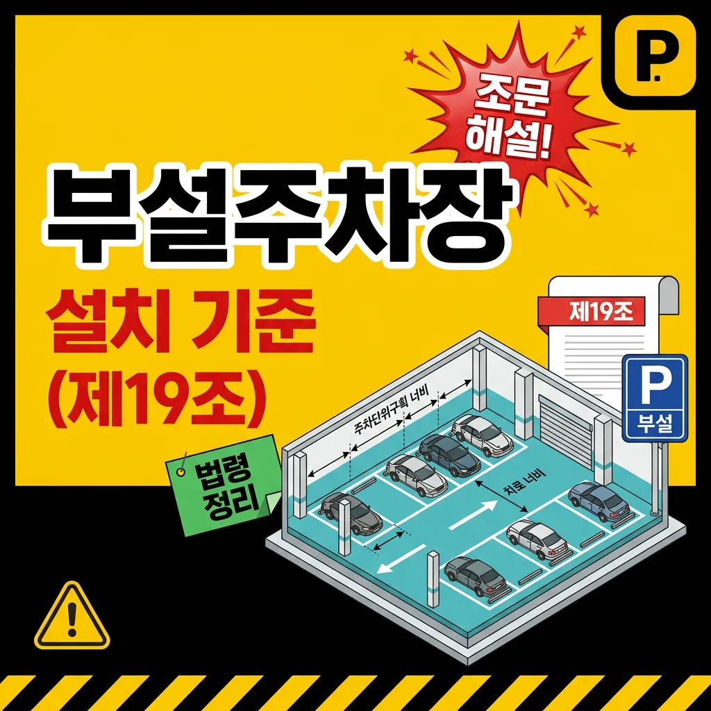 부설주차장 설치 기준 (제19조)