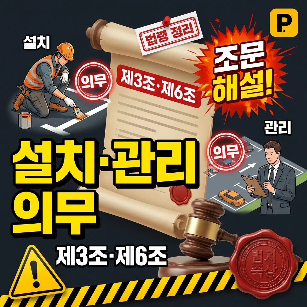 주차장 설치·관리 의무 (제3조·제6조)