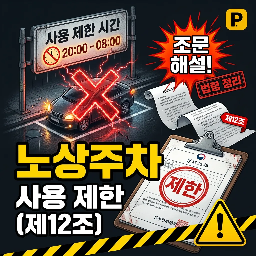 노상주차장 사용 제한 (제12조)