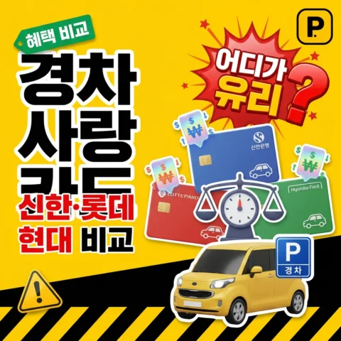 경차사랑카드 — 신한·롯데·현대 비교 - 가이드