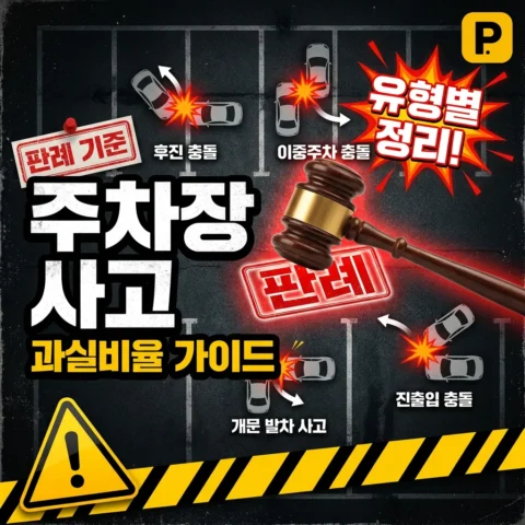 주차장 사고 과실 비율 종합 가이드 — 유형별 판례 기준 - 가이드