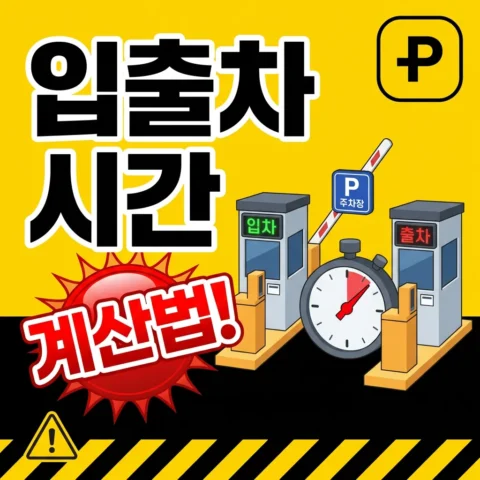 주차장 입출차 시간과 무료시간은 어떻게 계산되나요? - FAQ