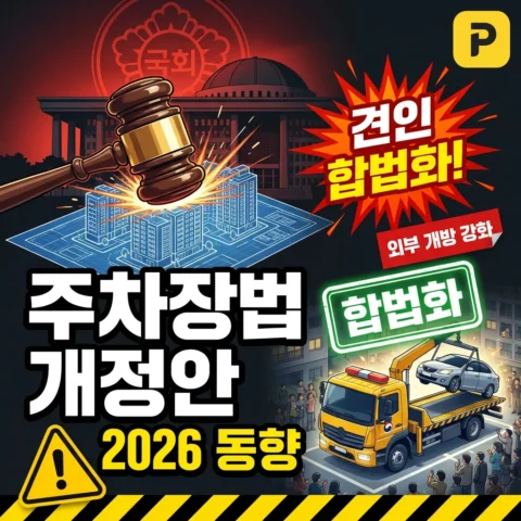 주차장법 개정안 2026 동향 — 아파트 단지 견인 합법화·외부 개방 강화 무엇이 달라지나 - 가이드