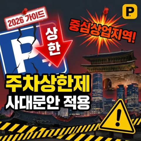 주차상한제 완벽 가이드 — 서울 사대문안·중심상업지역 적용 시설 (2026) - 가이드