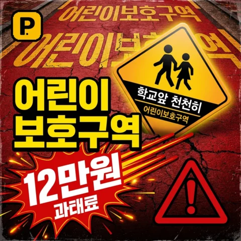 어린이보호구역 주정차 위반 12만 원 피하는 법 — 단속 기준 정리 - 꿀팁
