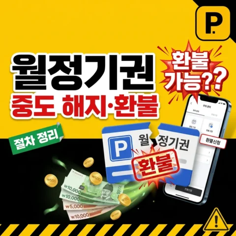 공영주차장 월정기권 중도 해지·환불은 어떻게 하나요? - FAQ