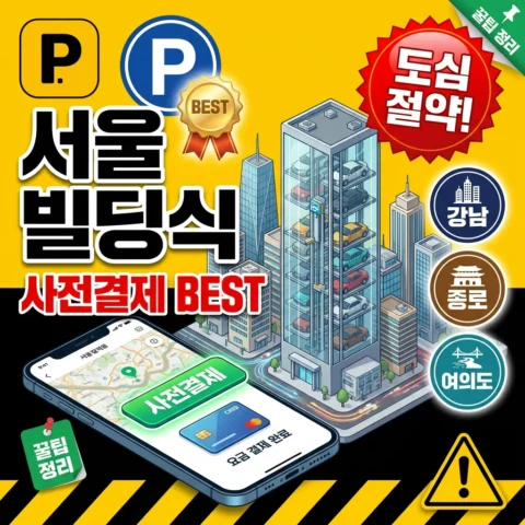 서울 도심 빌딩식 주차장 사전결제 BEST — 강남·종로·여의도 - 랭킹
