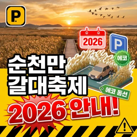 2026 순천만 갈대축제 주차 안내 - 이벤트