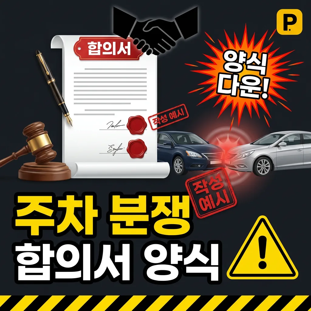 주차 분쟁 합의서 양식 — 작성 예시 + 다운로드