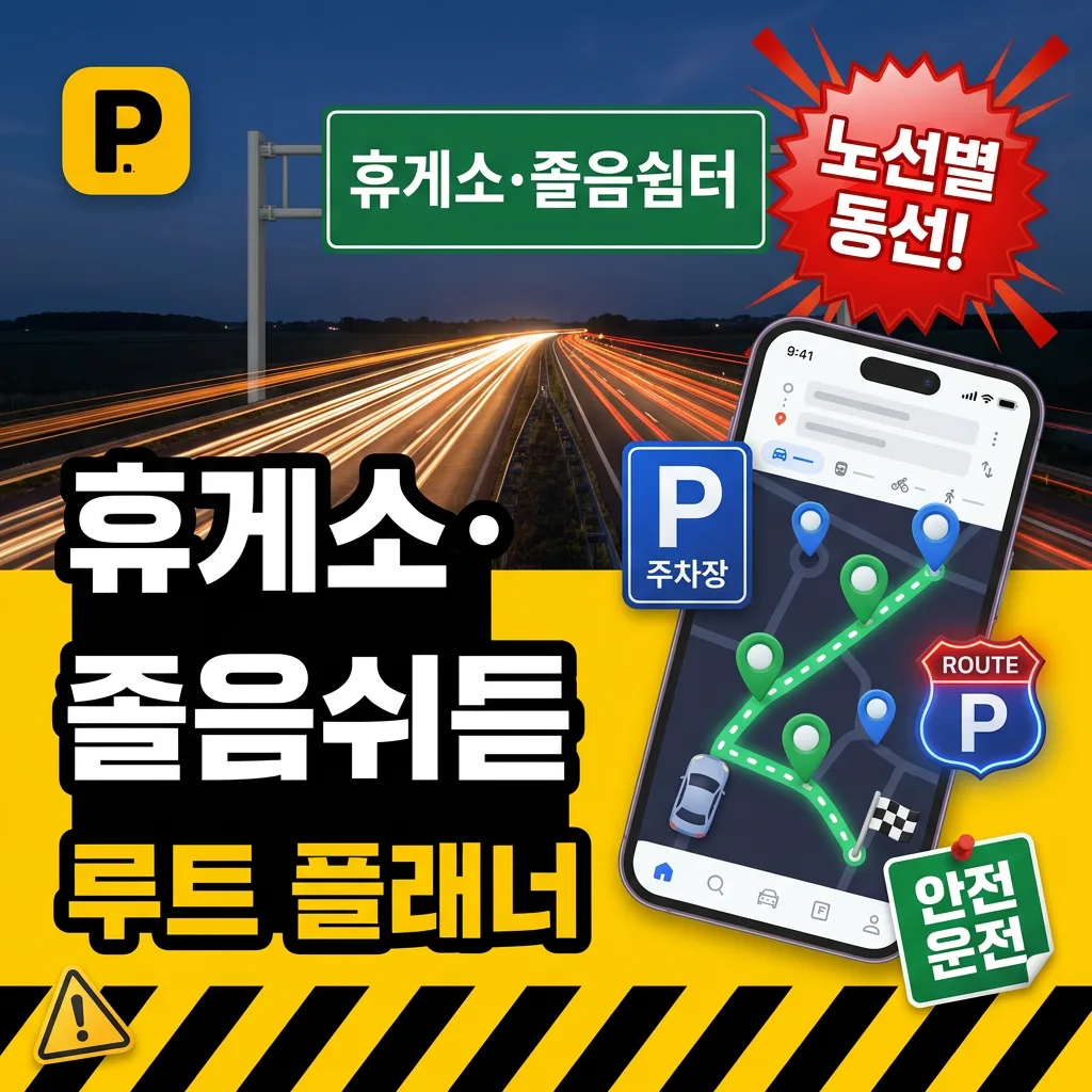 고속도로 휴게소·졸음쉼터 루트 플래너