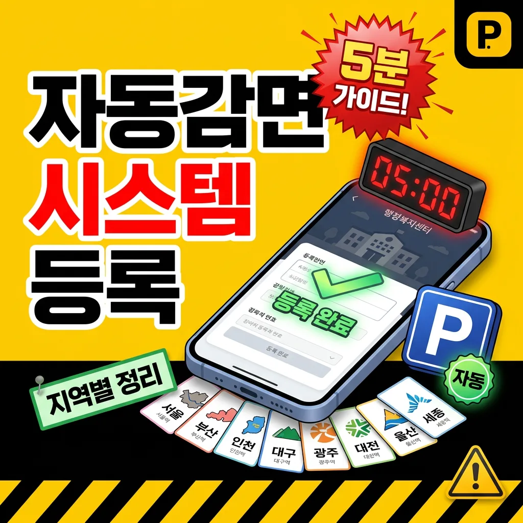 자동감면 시스템 등록 안내 — 지역별 5분 가이드