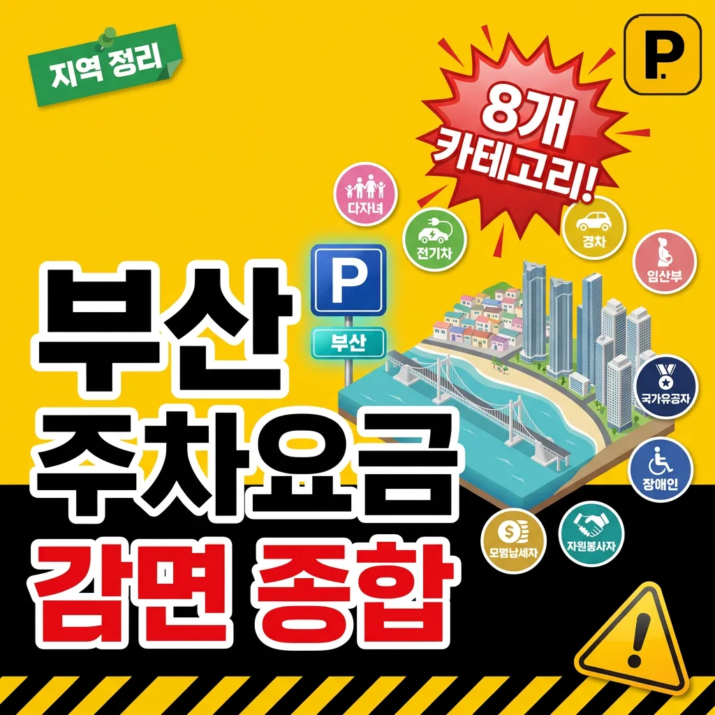 부산광역시 주차요금 감면 — 8개 카테고리 종합