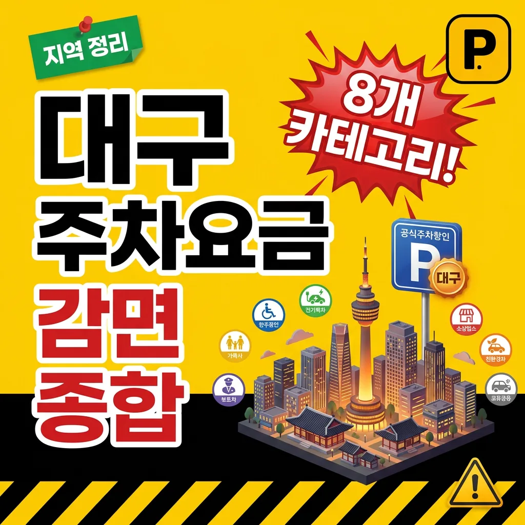 대구광역시 주차요금 감면 — 8개 카테고리 종합