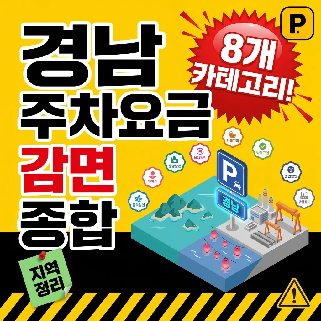 경상남도 주차요금 감면 — 8개 카테고리 종합