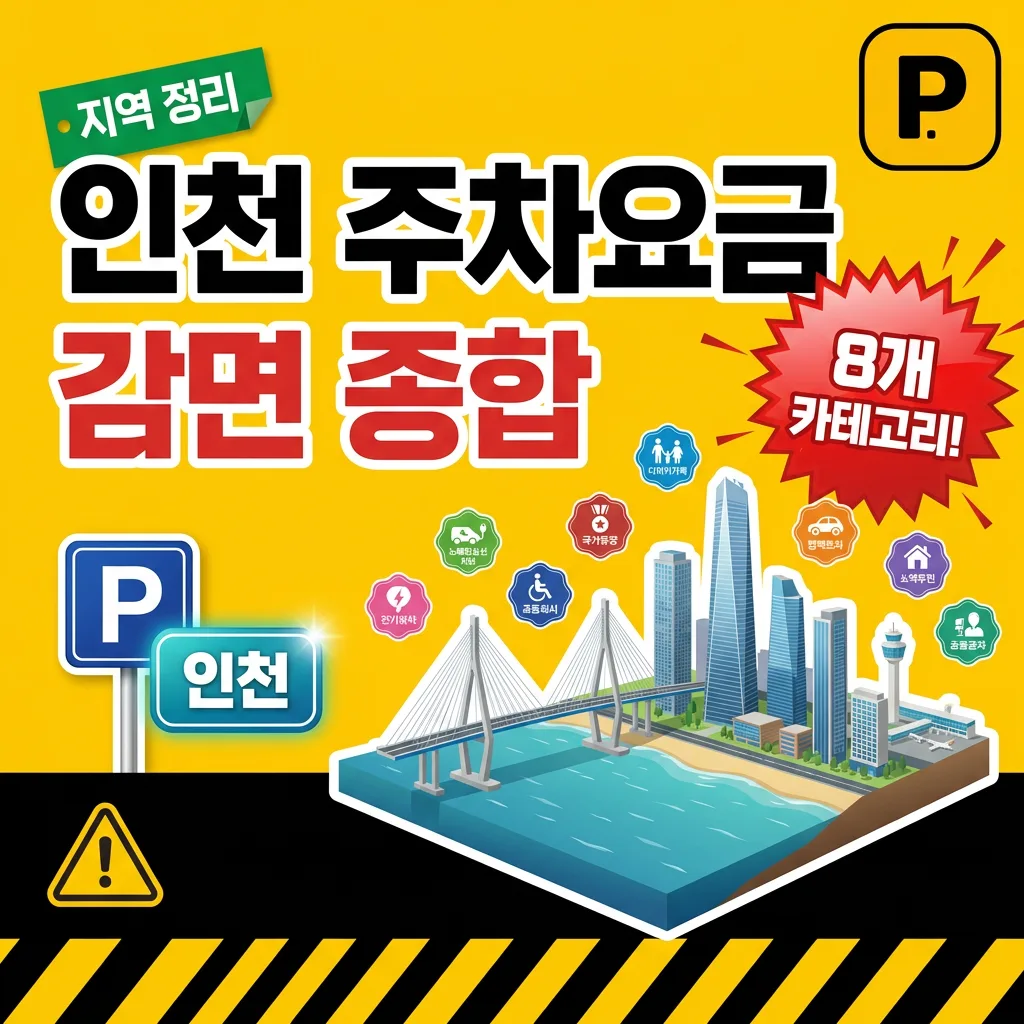 인천광역시 주차요금 감면 — 8개 카테고리 종합