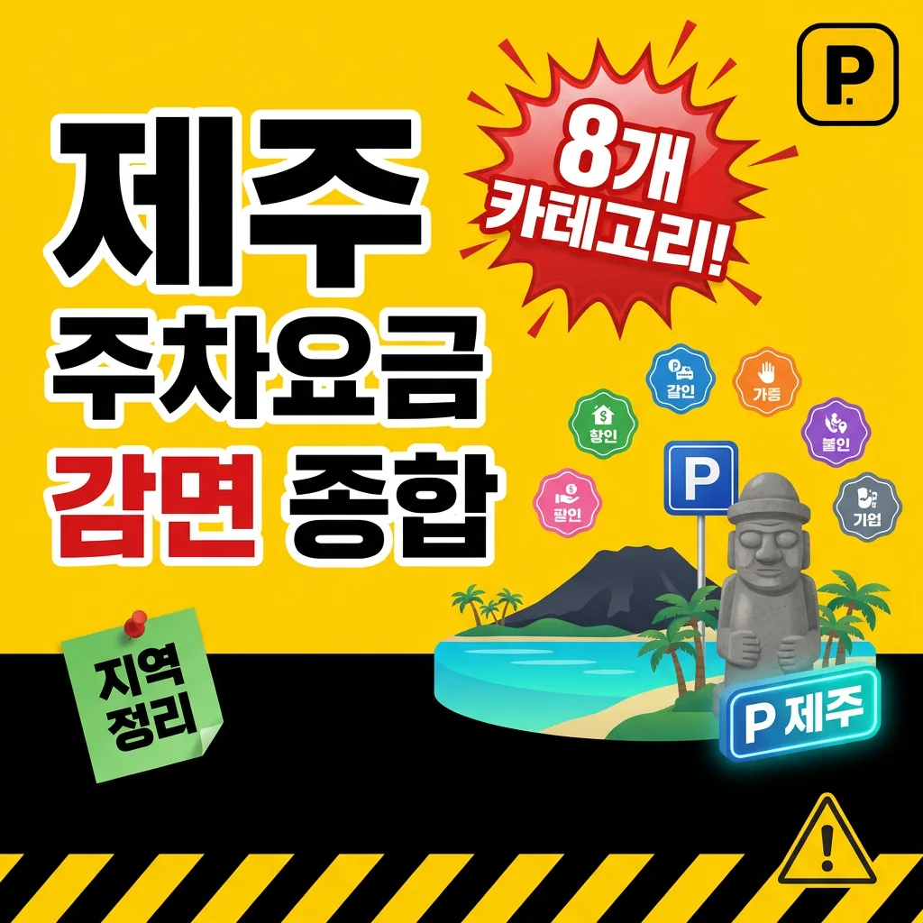 제주특별자치도 주차요금 감면 — 8개 카테고리 종합
