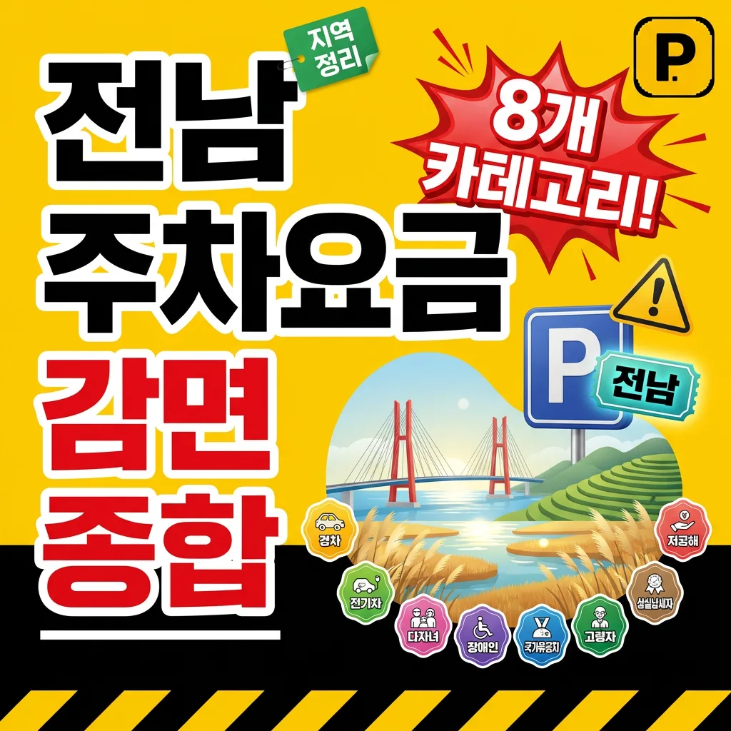 전라남도 주차요금 감면 — 8개 카테고리 종합