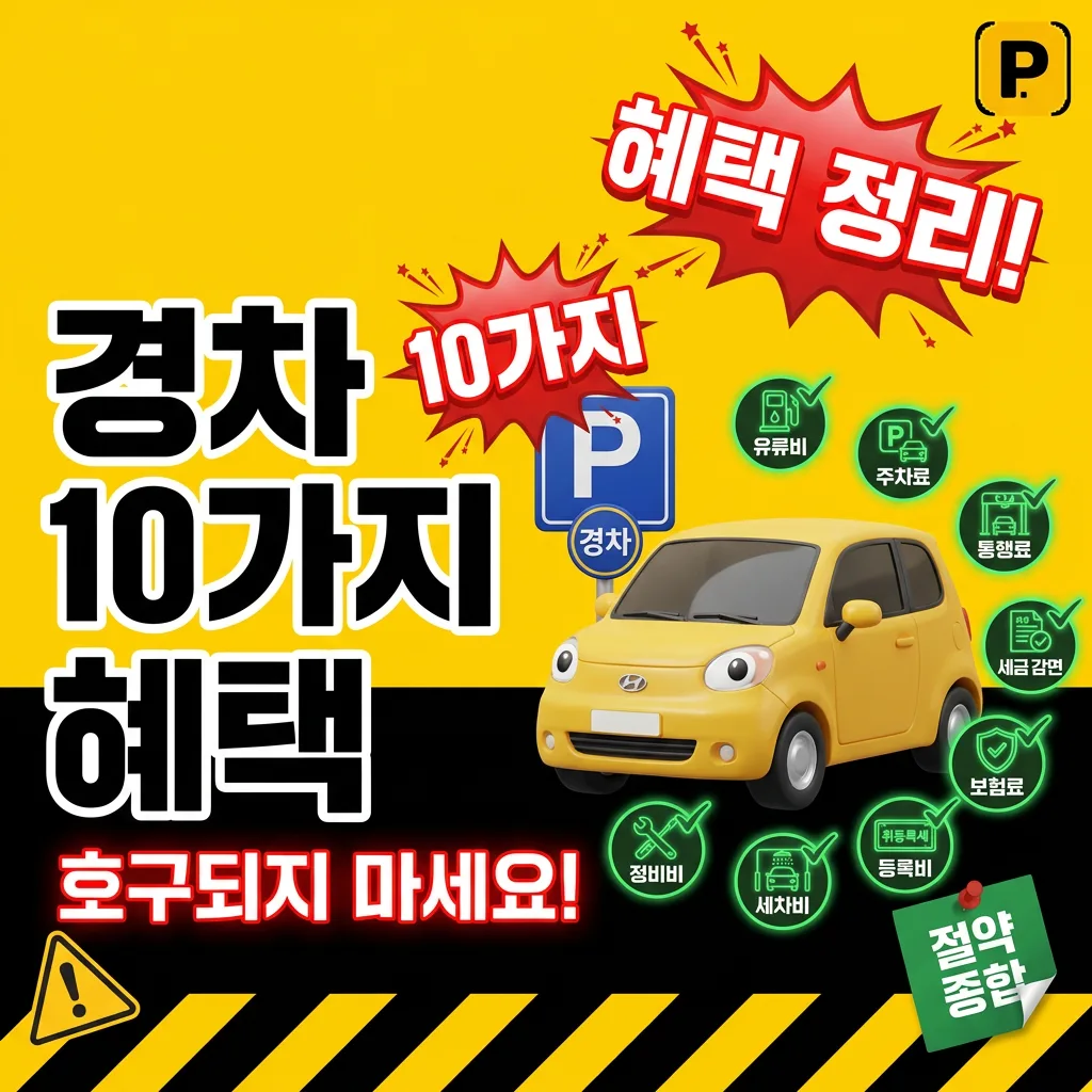 경차만 받는 10가지 혜택 — 호구되지 마세요