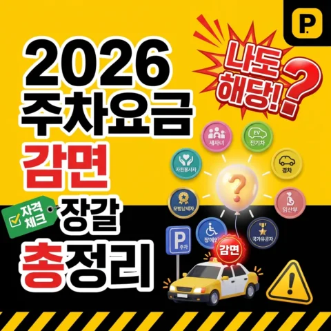 2026 주차요금 감면 받는 사람 총정리 — 나도 해당되나?