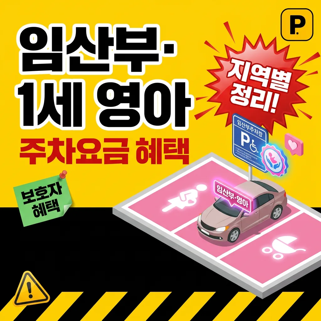임산부·1세 미만 영아 보호자 주차요금 혜택 (지역별)