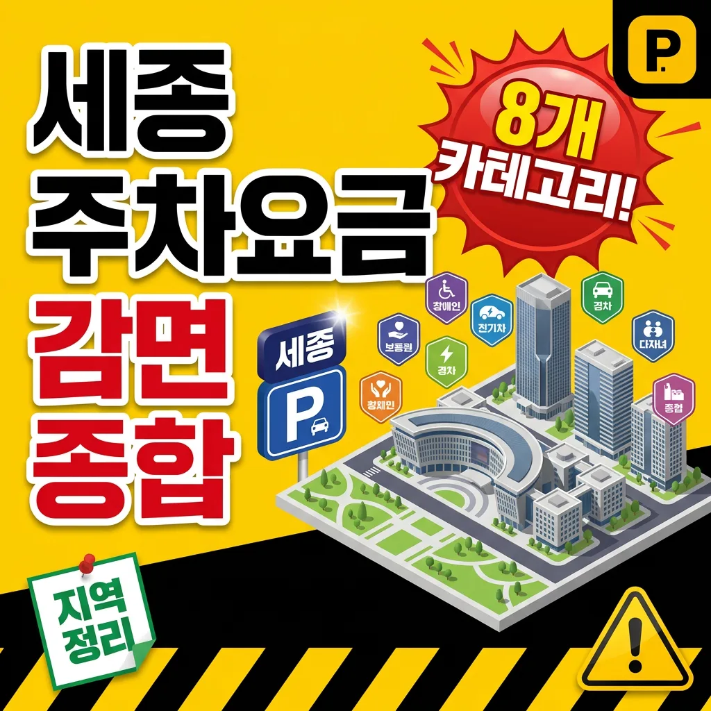 세종특별자치시 주차요금 감면 — 8개 카테고리 종합