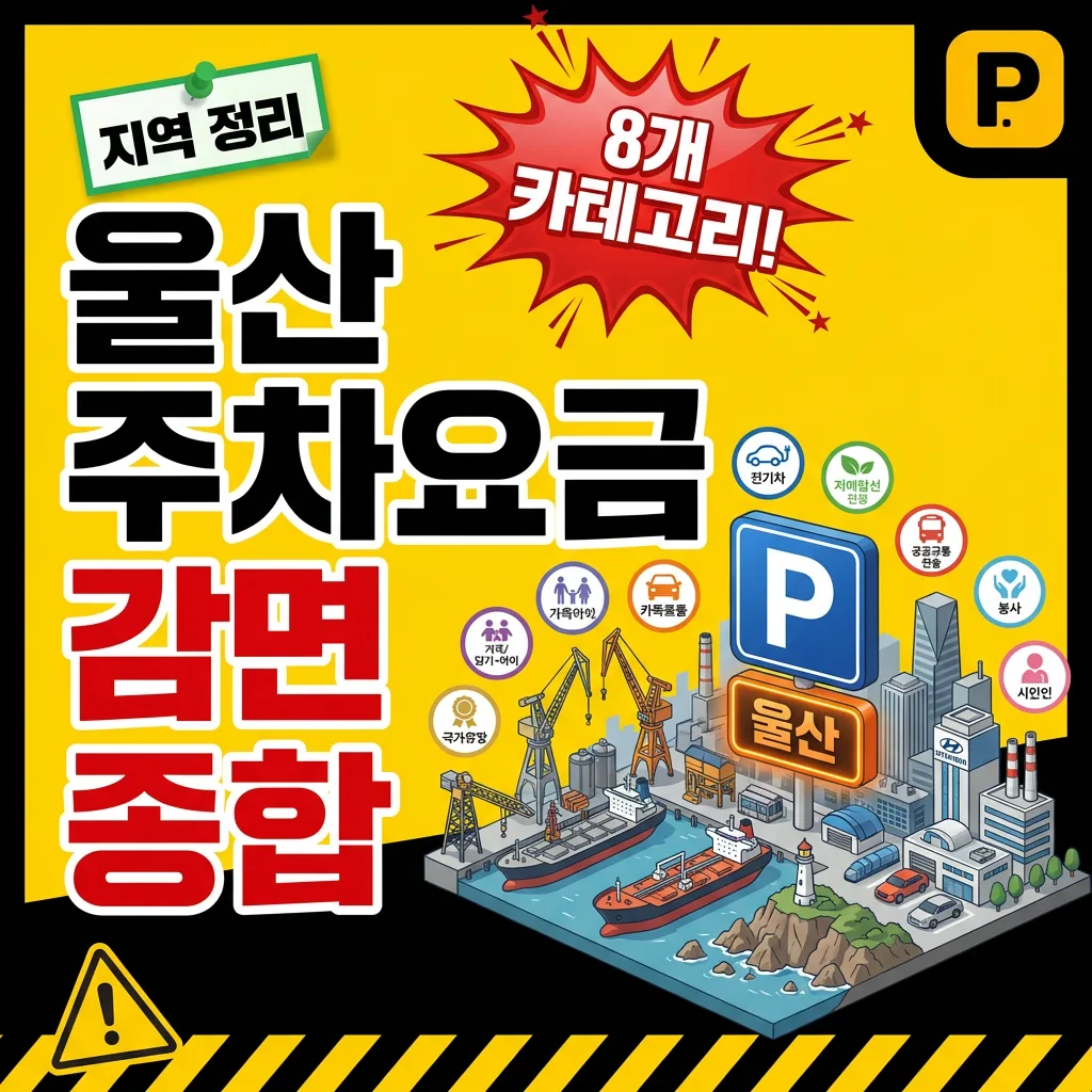 울산광역시 주차요금 감면 — 8개 카테고리 종합