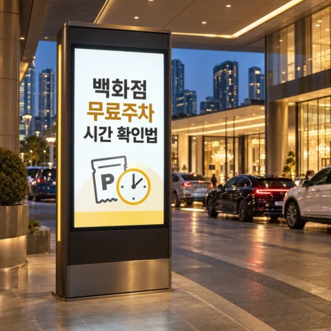 백화점 무료주차 시간 확인법 — 롯데·신세계·현대 점포별 기준 (2026) - 꿀팁
