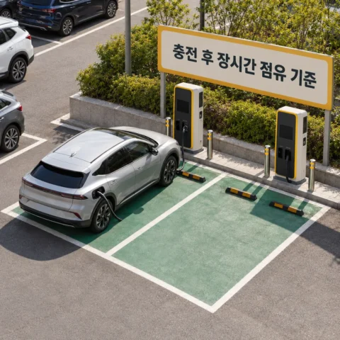 충전 후 장시간 점유 기준 — 급속 1시간·완속 14시간, 주택은 예외 - 가이드