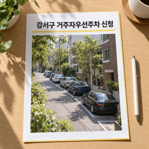 강서구 거주자우선주차 신청 — 연 단위 순환배정, 전일 월 4만 원과 배정 점수표 - 가이드
